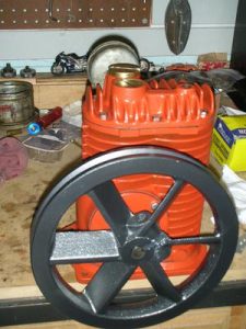 Old Campbell Hausfeld Air Compressor Refurbished