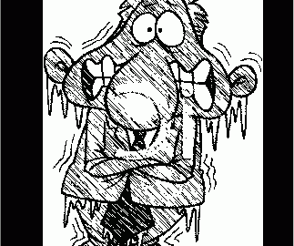 If it's cold enough that you're freezing, it's cold enough to freeze up an air compressor!